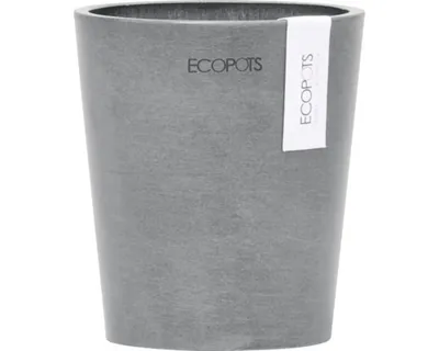 Produktbild von Orchideenvase Orchideentopf Ecopots Morinda Orchidee Kunststoff Ø 11 cm H 12,5 cm grau