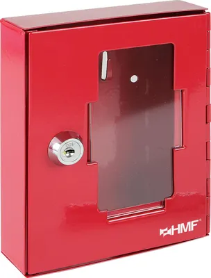 Produktbild von Notschlüsselkasten, 15 x 12 x 4 cm, HMF 1020-03, RAL 3001 Signalrot