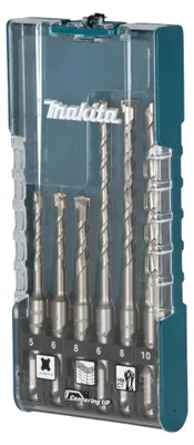 Zdjęcie produktu dla Makita E-15730 Zestaw wierteł do betonu 6 szt. SDS-Plus 5 - 10 mm HM / CT