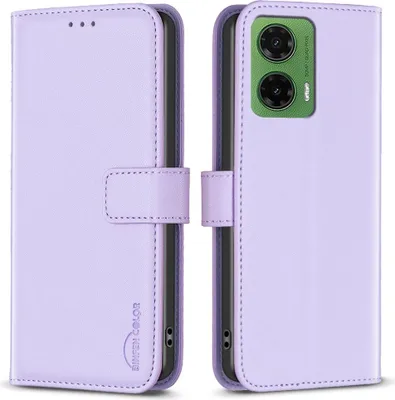 Produktbild von Motorola Moto G35 Hülle - BINFEN Klapphülle - Lavendel