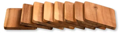 Produktbild von Kesper 8er Pack Raclette - Brettchen 10 x 8 cm aus Akazienholz / Untersetzer / Holzbrettchen / Raclettebrettchen