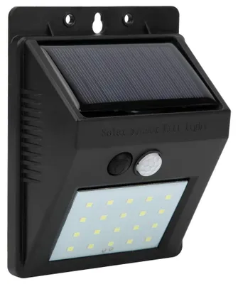 Solar-Wandleuchte, 20 LEDs, wasserdicht, PIR-Sensor, Außenbereich