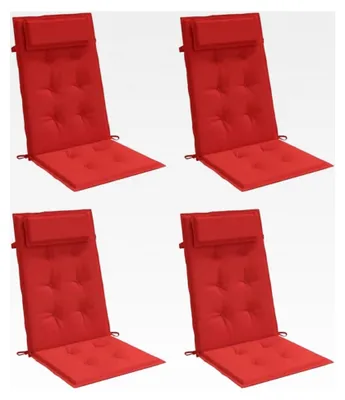 Produktbild von Hochlehner-Auflagen 4 Stück Rot Oxford-Gewebe