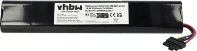 Produktbild von vhbw Akku kompatibel mit Neato Botvac D9 D903 945-0378, D8 945-0372 Saugroboter (5200 mAh, 14,4 V, Li-Ion)