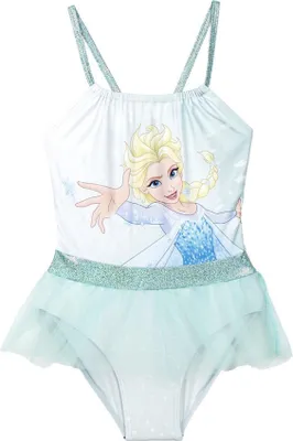 Produktbild von Badeanzug für Mädchen Frozen türkis - 4 Jahre