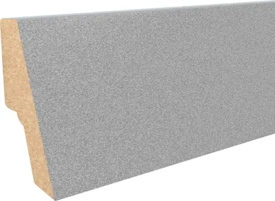 Obrázek produktu pro AP34 soklová lišta TYP 13 ACARA, MDF + fólie imitace stříbra, 40 mm, 18 mm, 2,7 m