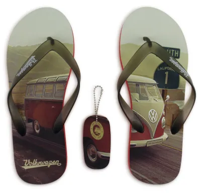 Produktbild von BRISA VW Collection - T1 Bulli Bus Zehentrenner Sandalen Herren Damen