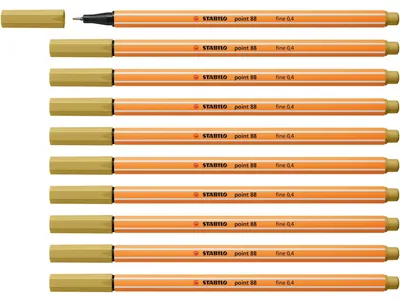 Produktbild von STABILO Fineliner - point 88 - 10er Pack - khaki