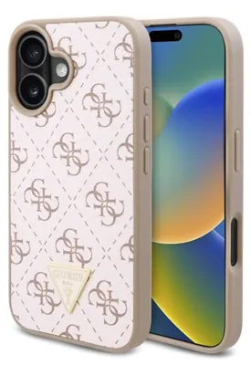 Immagine prodotto di Guess Guhcp16Mpg4Gph Iphone 16 Plus 6.7 Biały/Bianco Custodia rigida Nuovo Triangolo 4G