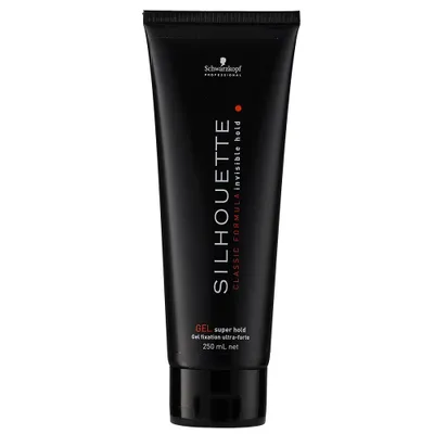 A product shot of a hair gel tube.