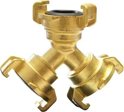 Produktbild von Abzweigstück mit Schlauchkupplung, Messing,1/2"