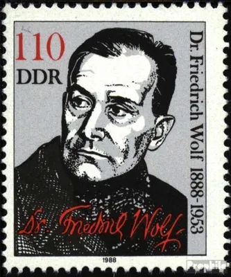 Produktbild von Briefmarken DDR 1988 Mi 3213 (kompl.Ausgabe) gestempelt 100.Geburtstag von Wolf / Bl.96