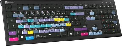 Produktbild von Logickeyboard ASTRA 2 - Volle Größe (100%) - Kabelgebunden - USB - Scherenschalter - AZERTY - Schwarz