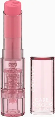 Obrázek produktu pro CATRICE Care In Colours, Balzám na rty, Růžová, Ženy, Univerzální pleť, Kakaové máslo, Bambucké máslo, Hydratující, Vyživující, Změkčující