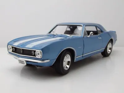 Produktbild von Lucky Die Cast 92188B Chevrolet Camaro Z/28 1967 blau metallic weiß 1:18