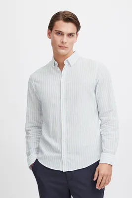 Produktbild von Casual Friday CFAnton Herren Langarmhemd Hemd Herrenhemd Kentkragen 55% Leinen, 45% Baumwolle regular fit