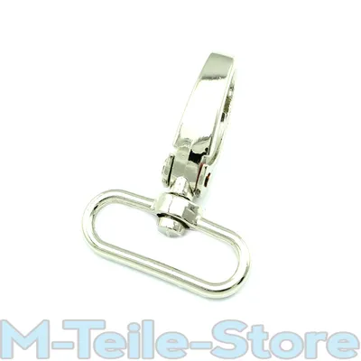 Produktbild von 5 Karabinerhaken mit Wirbel 61 x 46mm Gurtbreite 38mm Karabinerhaken