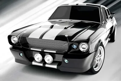 Obrázek produktu pro Auta- Mustang- Classic GT - V8 - tisk plakátu - Velikost 91,5x61 cm