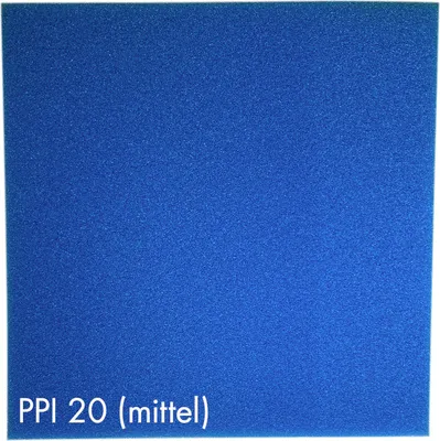 Produktbild von Pondlife Filterschaum blau 50x50x3 cm zur optimalen Verwendung als Filtermedium in Teichfiltern : PPI20 (mittel)