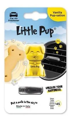 Produktbild von Autoduft "Vanilla Pup-sation", gelb, LITTLE PUP 7640186843584