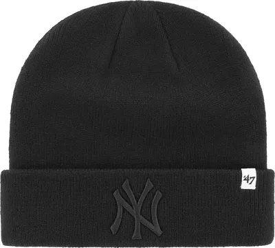 Produktbild von '47 Brand MLB New York Yankees Raised '47 CUFF KNIT Black/Black OSFA