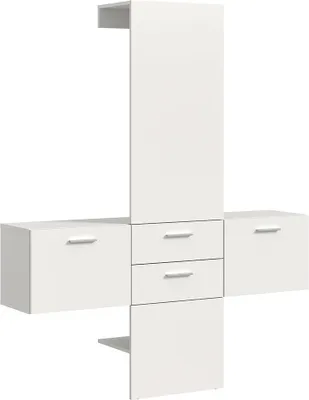 Immagine prodotto di Vaga garderobe opstelling 3 delen wit.