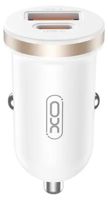 Zdjęcie produktu dla Xo Ładowarka Samochodowa Cc56 Pd 30W Qc 1X Usb 1X Usb-C Biała
