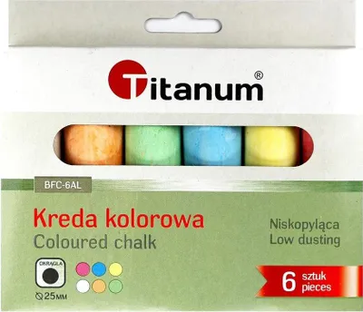 Produktbild von Farbkreide 6 Stück Titanum
