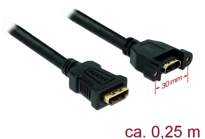 Image de Adaptateur HDMI A mâle vers HDMI A femelle - Câble HDMI