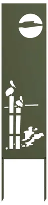 Obrázek produktu pro vidaXL Zahradní zástěna olivově zelená 32 x 140 cm