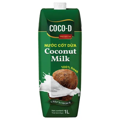 Produktbild von COCO-D Kokosnussmilch 1000ml | Kokosmilch | Coconut Milk