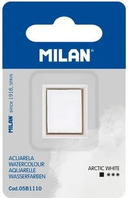 Produktbild von Aquarellfarbe in Würfelform schneeweiß MILAN