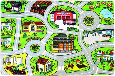 Obrázek produktu pro 110x160 cm Protiskluzový kusový koberec Silnice