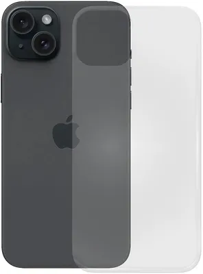 Produktbild von PEDEA Soft TPU Case für iPhone 15, transparent.