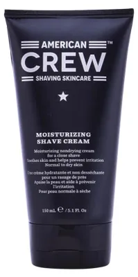 Produktbild von American Crew MOISTURIZING SHAVE CREAM, Rasierschaum, Männer, trockene Haut, normale Haut, 150 ml, Anti-Reizung, Feuchtigkeitsspendend, Schutz, Tube