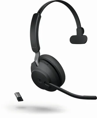 Produktbild von Jabra Evolve2 65 MS Mono Headset, On-Ear, konvertierbar, Bluetooth, kabellos