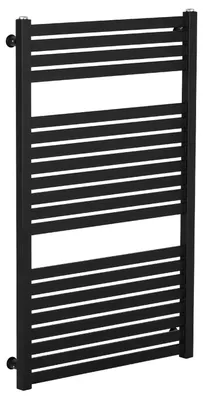 Productafbeelding van CERANO - Badkamerradiator Vincenzo - zij-aansluiting - 400W - mat zwart - 970x600 mm