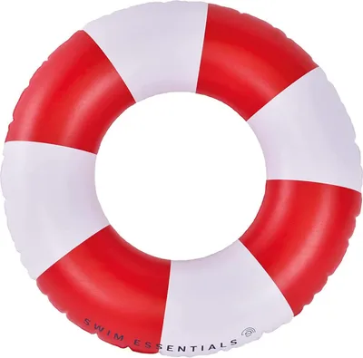 Immagine prodotto di Swim Essentials - Anello galleggiante, 55 cm - Modello salvagente rosso/bianco