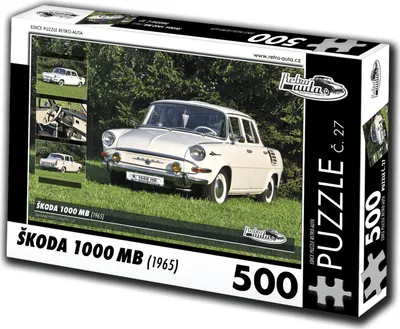 Obrázok produktu pre RETRO-AUTA Puzzle č. 27 Škoda 1000 MB (1965) 500 dielikov