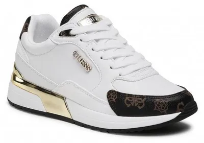 Produktbild von Guess Sneaker, Damenmodell, Artikelnummer: GUESS FL5MOX, Saison: Herbst/Winter 2022, Farbe: Weiß/Braun (WHBR)