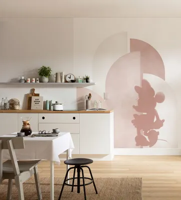 Produktbild von Komar Vlies Fototapete "Minnie Creative Aesthetic" - Größe: 250 x 280 cm (Breite x Höhe) - 5 Bahnen