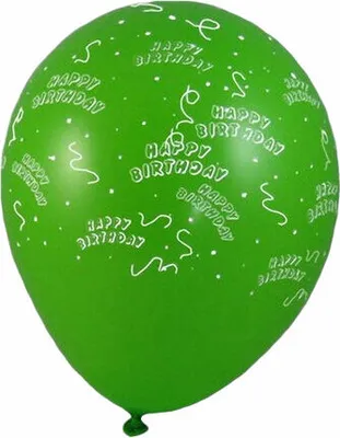 Produktbild von 100x Luftballons 'Happy Birthday' Ø 300 mm Größe 'L'