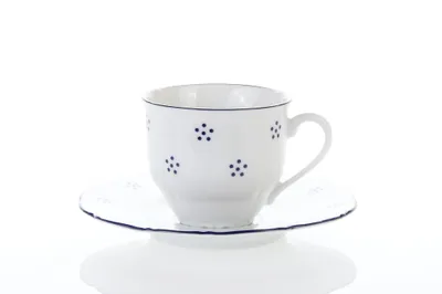 Image de Tasse à espresso et soucoupe, Vérone, 80 ml, bleu valbella, G. Benedict