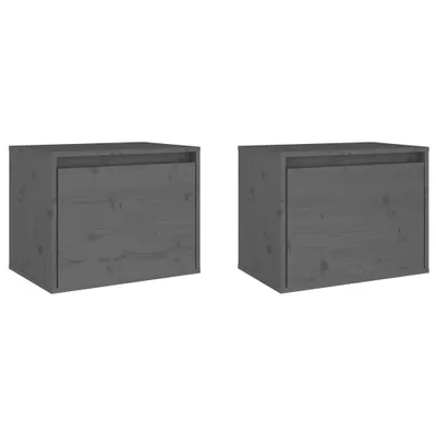 Obrázok produktu pre Nástenné skrinky 2 ks 45x30x35 cm masívne borovicové drevo