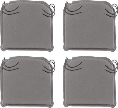 Produktbild von Gartenkissen-Set 4-teilig - Abnehmbare Bezüge, 44 x 47 x 6 cm