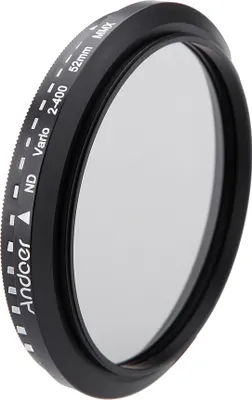 Produktbild von 52mm ND Fader Neutral Density Einstellbare ND2 zu ND400 Variable Filter fuer Canon Nikon DSLR-Kamera