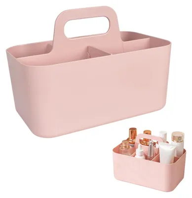 Image de Solidchoice - Boîte de rangement multifonctionnelle avec poignée et 10 autocollants - 5 compartiments