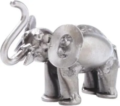 Image de Figurine en métal représentant un petit éléphant, fabriquée à la main, pièce unique, objet de décoration