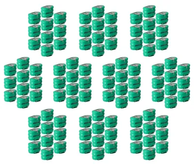 Produktbild von vhbw 100x NiMH Ersatz Knopfzellen-Akku (150 mAh, 3,6 V, NiMH)