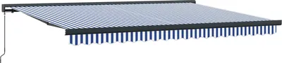 Obrázok produktu pre vidaXL Rozťahovacia markíza, modrá a biela, 400 x 300 cm